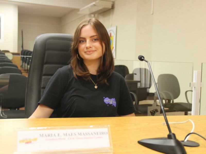 "Minha mãe nunca se candidatou a cargo político em Gaspar, mas sempre foi muito atuante na nossa comunidade, no bairro Lagoa, e eu sempre admirei muito o trabalho dela", Maria Eloiza Massaneiro Maes, Vereadora Mirim da Escola Vitório Anacleto Cardoso