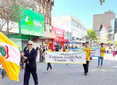 Gaspar presente no Desfile de 174 anos de Blumenau