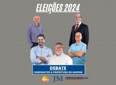 Debate entre candidatos a prefeito de Gaspar, dia 30/09