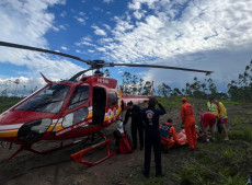 O resgate em área de difícil acesso contou com o apoio da operação Estação Verão e da aeronave Arcanjo 03